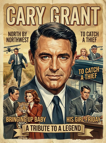 Cary Grant — Golden Era Tributes poster art